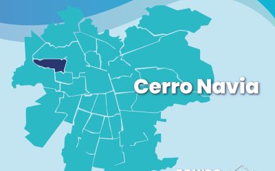 Equipo médico en casa Cerro Navia, sector norponiente, Santiago.