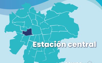 Equipo médico en casa Estación Central, sector sur poniente, Santiago.