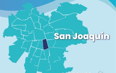 Equipo médico en casa San Joaquín, sector sur, Santiago.